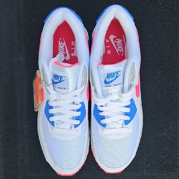 Nike Air Max III Hot Coral, Blue Crystal & White Sneakers - Picture 3 of 12